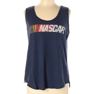 Lucky Brand NASCAR Graphic Print Tank Top Blue